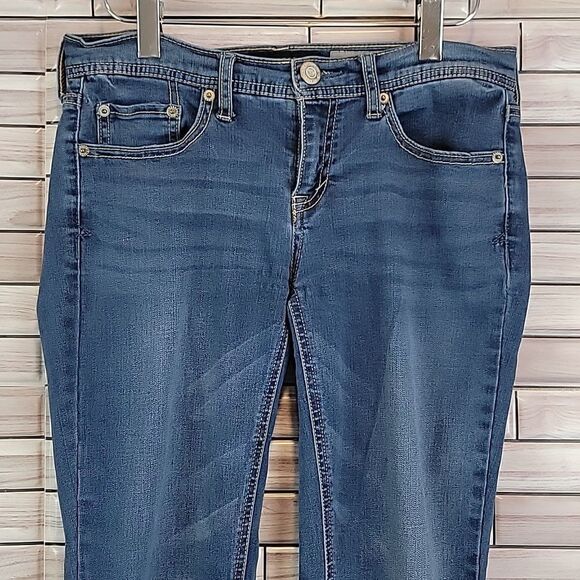 Aeropostale blue denim low-rise bootcut jeans Size 4 - Picture 3 of 16